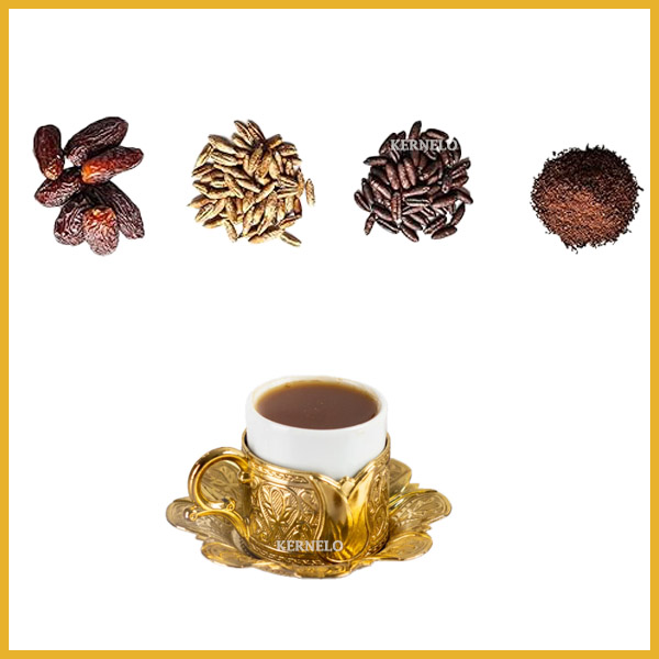 خواص فواید قهوه خرما date seed coffee kernelo
