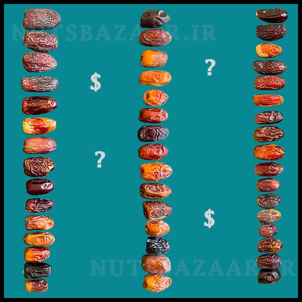 قیمت روز انواع خرما در بازار تهران price of All type of dates